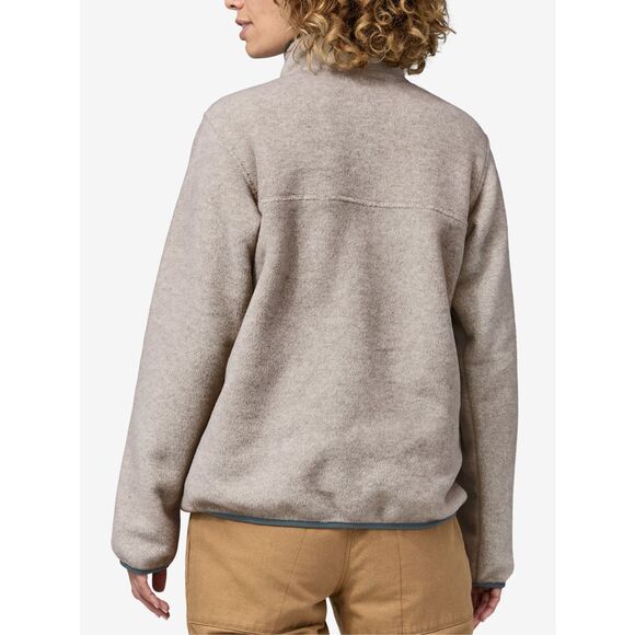 Patagonia Women’s Lightweight Synchilla Snap-T Pullover Oatmeal Heather w/ Nouve - Picture 2 of 6